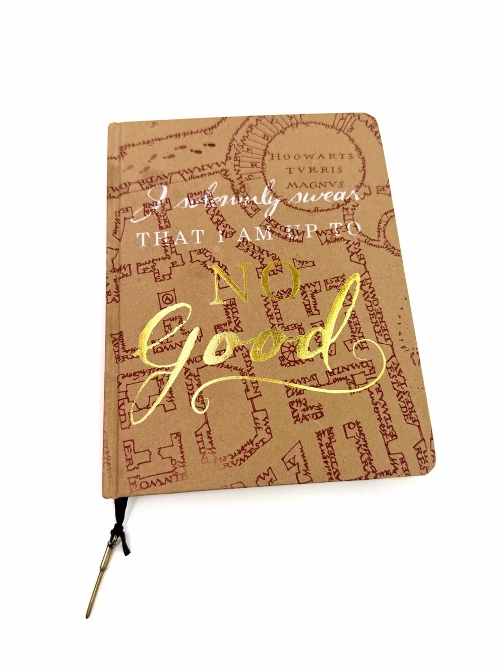 Harry Potter Marauders Map Lined Notebook Wand Charm Journal